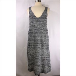 NEW Susina Navy/White Marled Knit Tank Dress M